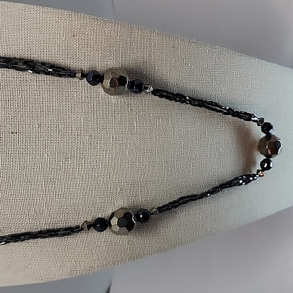 VTG Glass Seed Bead Necklace - Picture 2 of 12